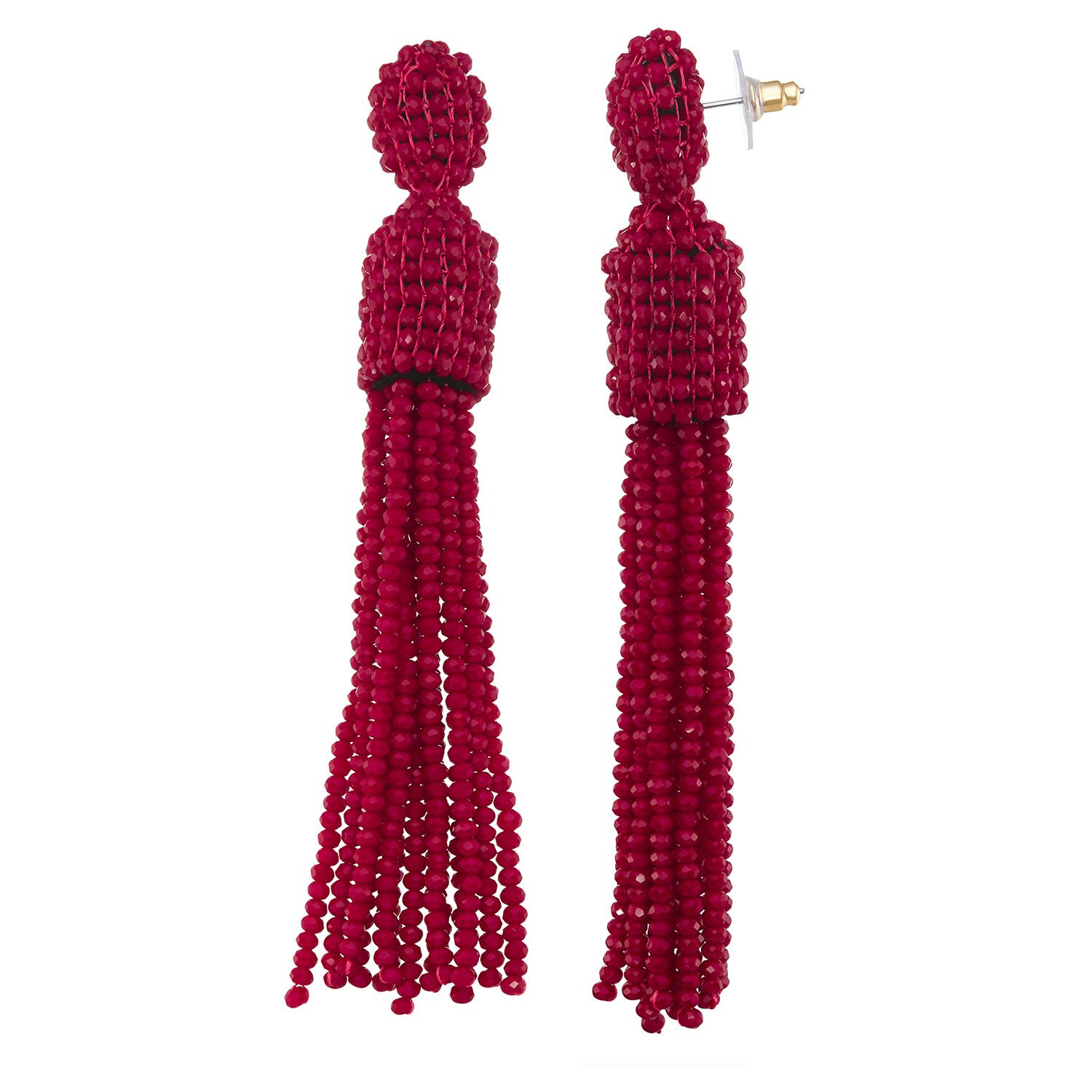 holiday beaded earrings