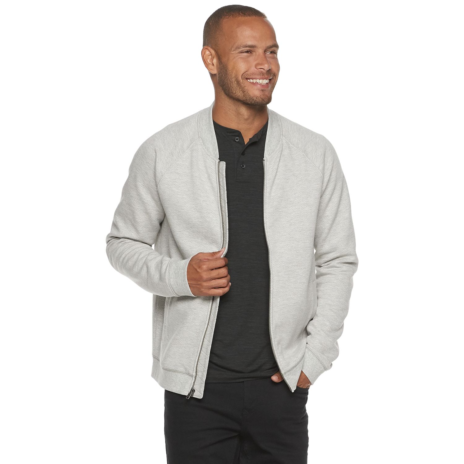 men's slim fit bomber jacket