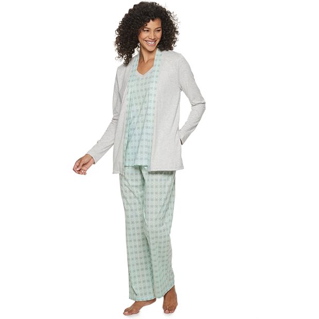 Women's Croft & Barrow® 3-Piece Pajama Set