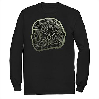 Men's Tree Ring Growth Long Sleeve Tee