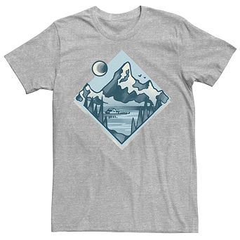 Men's Mountains Geometric Minimal Tee