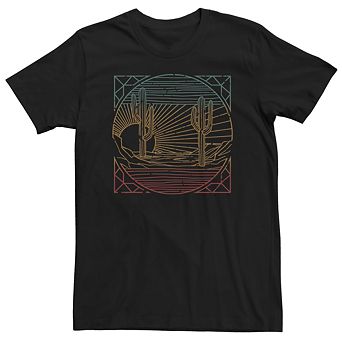 Men's Desert Sun Line Art Tee