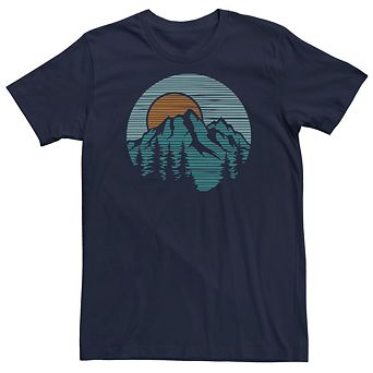 Men's Mountain Adventure Line Art Tee
