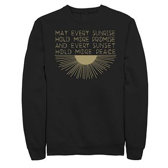 Men's Sunrise Sunset Motivational Fleece