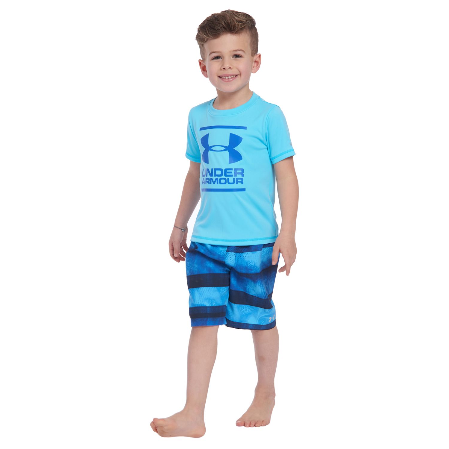 Biogen Stripe Volley Top \u0026 Swim Trunks Set