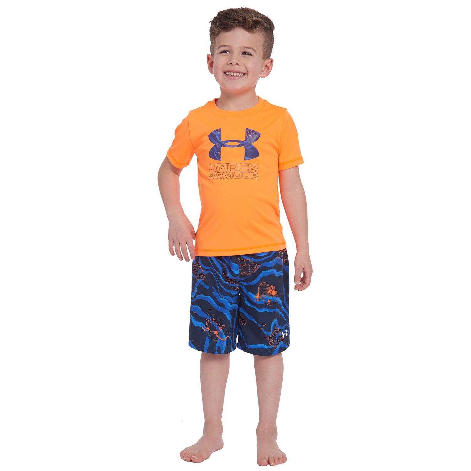 baby boy under armour swim trunks