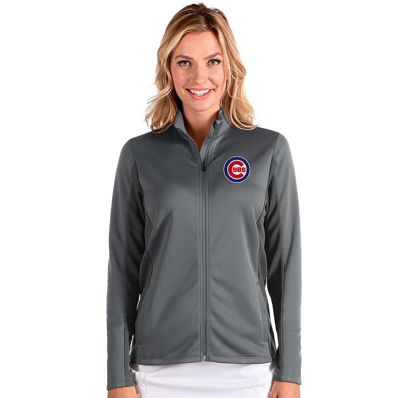 Womens Chicago Cubs Passage Full Zip Jacket, Size: Small, Grey