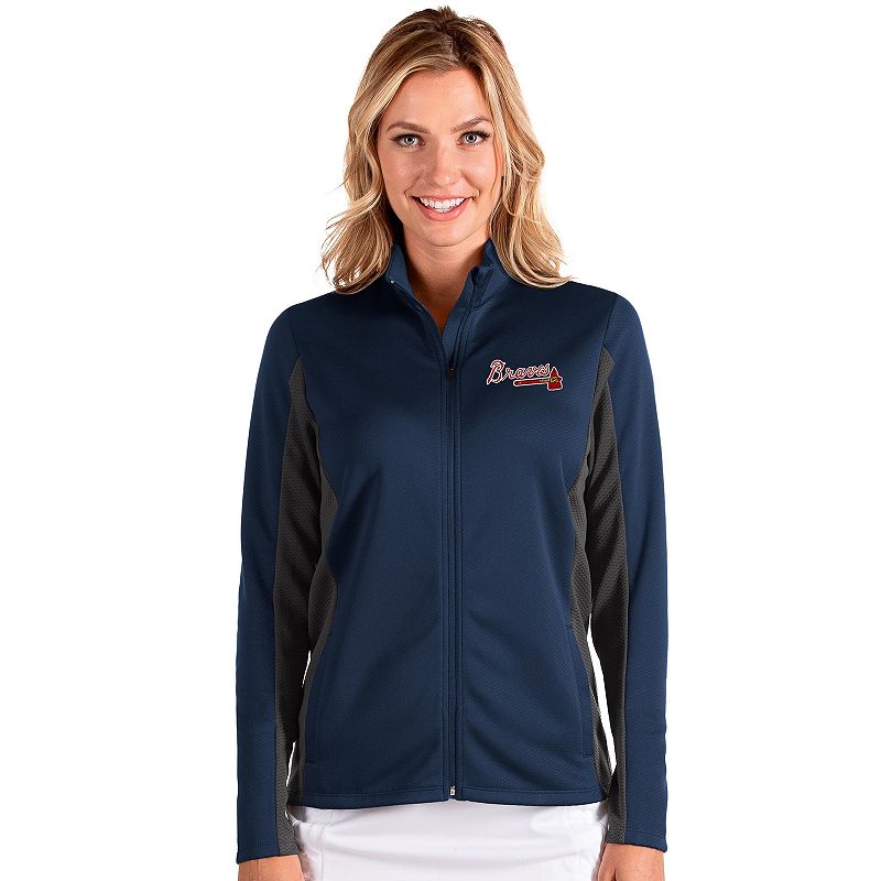 Womens Atlanta Braves Passage Full Zip Jacket, Size: Medium, Blue