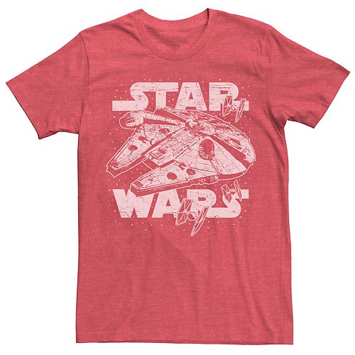 Men's Star Wars Millennium Falcon TIE Fighter Logo Tee