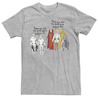 Men's Star Wars Action Figures Not the Droids Tee