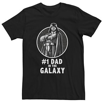 Men's Star Wars Darth Vader #1 Dad In The Galaxy Tee