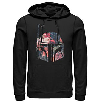 Men's Star Wars Boba Fett Floral Helmet Hoodie