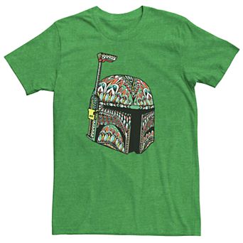 Men's Star Wars Boba Fett Colorful Pattern Fill Tee