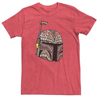 Men's Star Wars Boba Fett Colorful Pattern Fill Tee