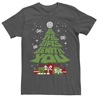Men's Star Wars May The Gifts Be With You Christmas Tree Tee