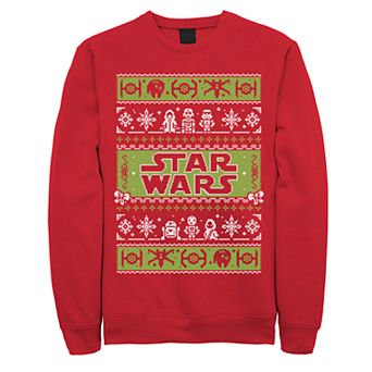 Men's Star Wars Character Stack Ugly Christmas Fleece