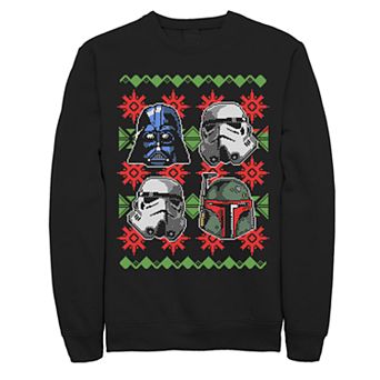 Men's Star Wars Bad Guy Helmets Ugly Christmas Fleece