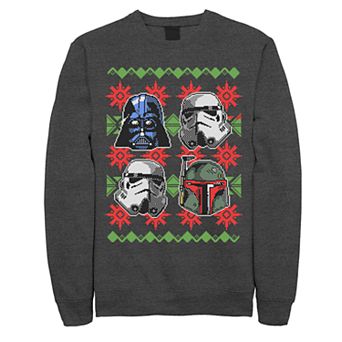 Men's Star Wars Bad Guy Helmets Ugly Christmas Fleece