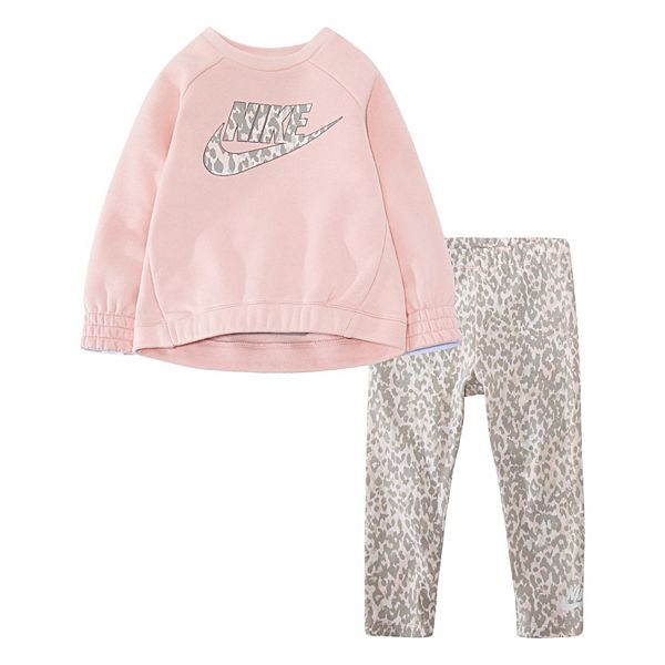 Baby Girl Nike Lightweight Fleece Tunic & Leggings Set