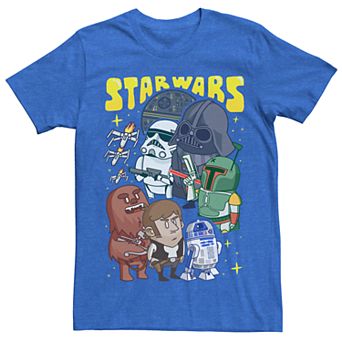 Men's Star Wars Cartoon Group Shot Tee