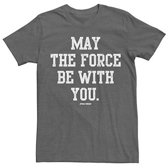 Men's Star Wars May The Force Be With You Short Sleeve Tee