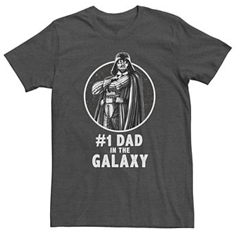 Men's Star Wars Darth Vader #1 Dad In The Galaxy Short Sleeve Tee