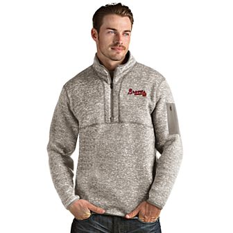 Men's Atlanta Braves 1/4 Zip Pullover Sweater