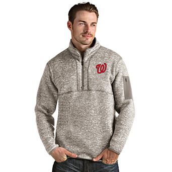 Men's Washington Nationals 1/4 Zip Pullover Sweater