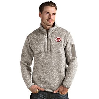 Men's Cincinnati Reds 1/4 Zip Pullover Sweater