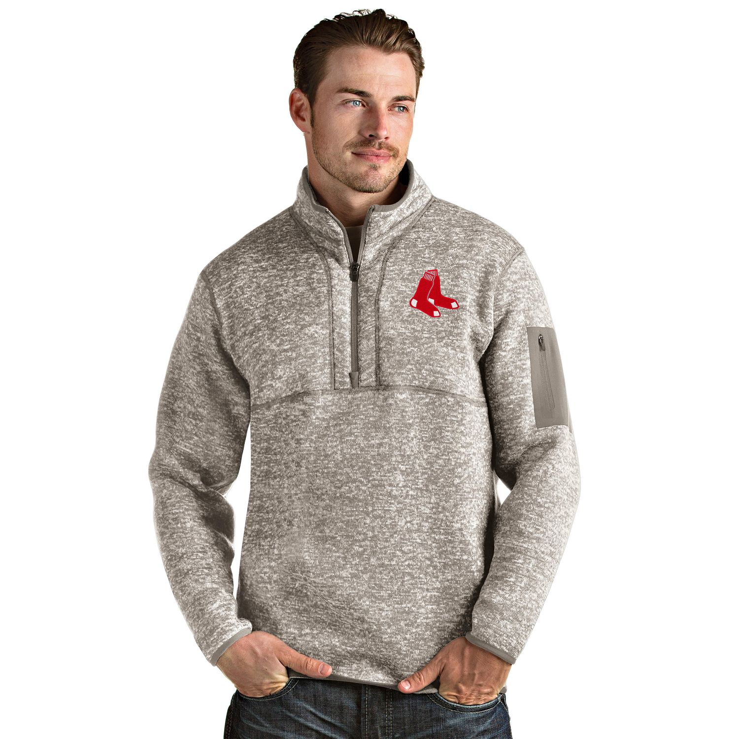 red sox quarter zip pullover