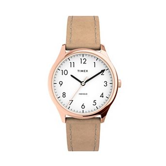 Timex® Women's Modern Easy Reader Leather Watch - TW2T72400JT