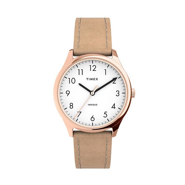 Timex Women s Modern Easy Reader Leather Watch TW2T72400JT