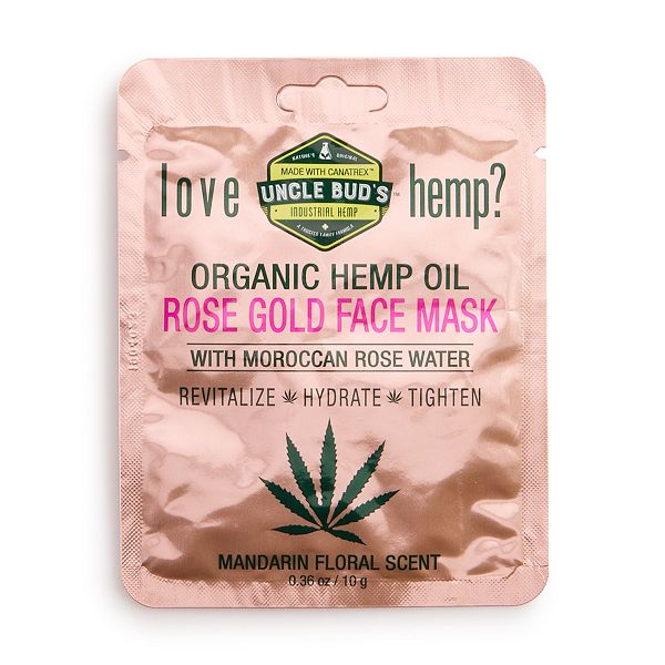 Download Uncle Bud S Hemp Rose Gold Face Mask PSD Mockup Templates