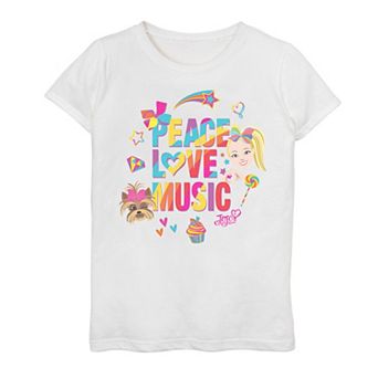 Girls' 7-16 JoJo Siwa "Peace Love Music" Tee