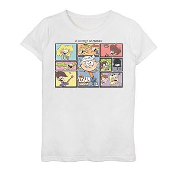Girls 7-16 The Loud House 10 Sisters Collage Graphic Tee