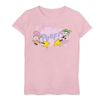 Girls 7-16 Fairly OddParents Cosmo And Wanda Poof! Graphic Tee