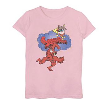 Girls 7-16 Fairly Oddparents Crimson Chin Cleft Super-Poof Graphic Tee