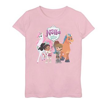 Girls 7-16 Nella The Princess Knight Group Shot Tee