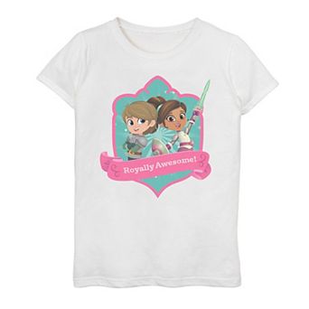 Girls 7-16 Nella The Princess Knight Sir Garrett Royally Awesome Tee