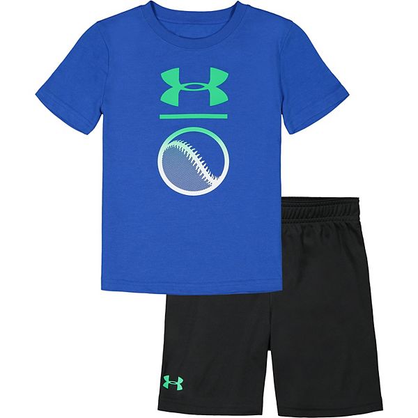 Toddler Boy Under Armour Baseball Tee & Shorts Set