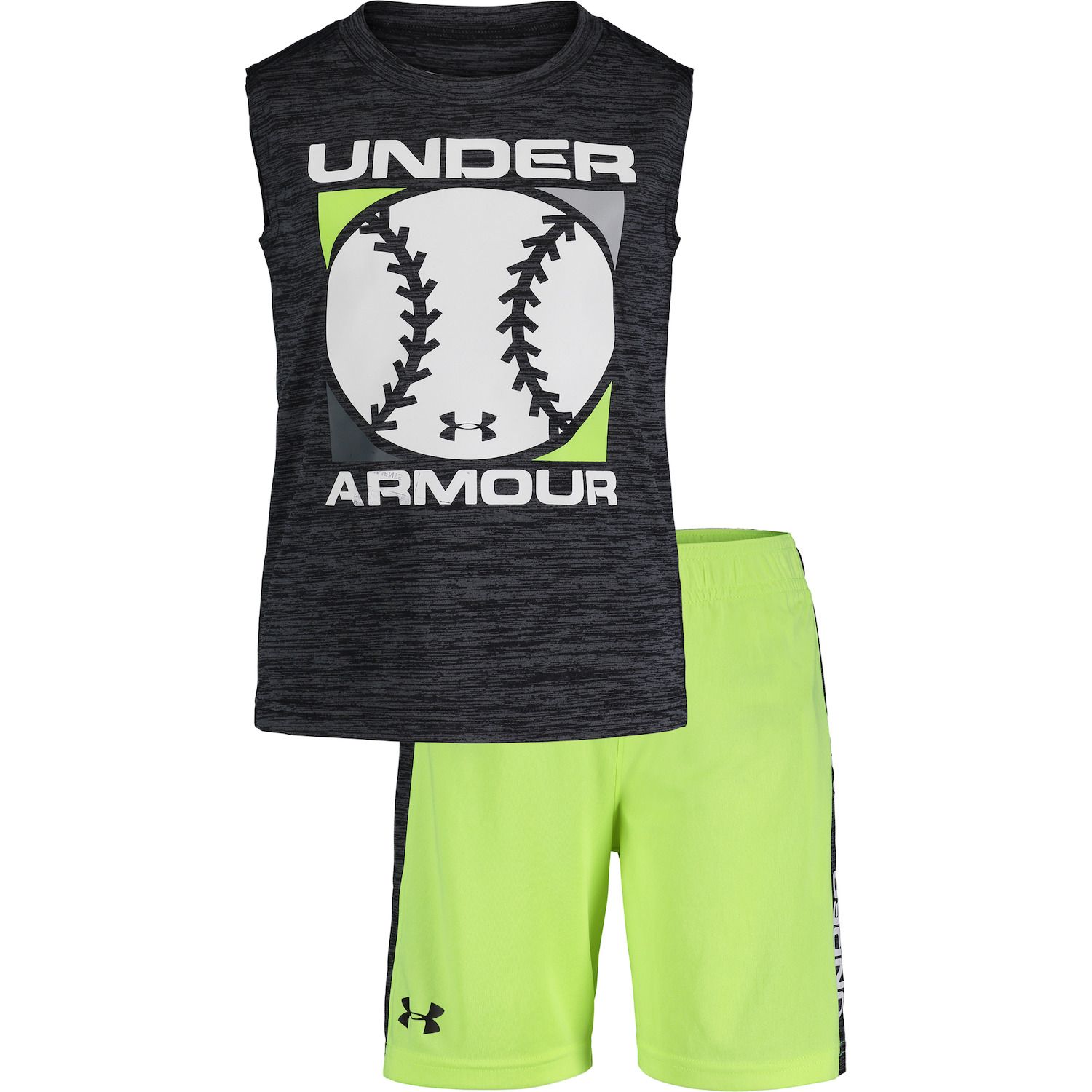 under armour top and shorts