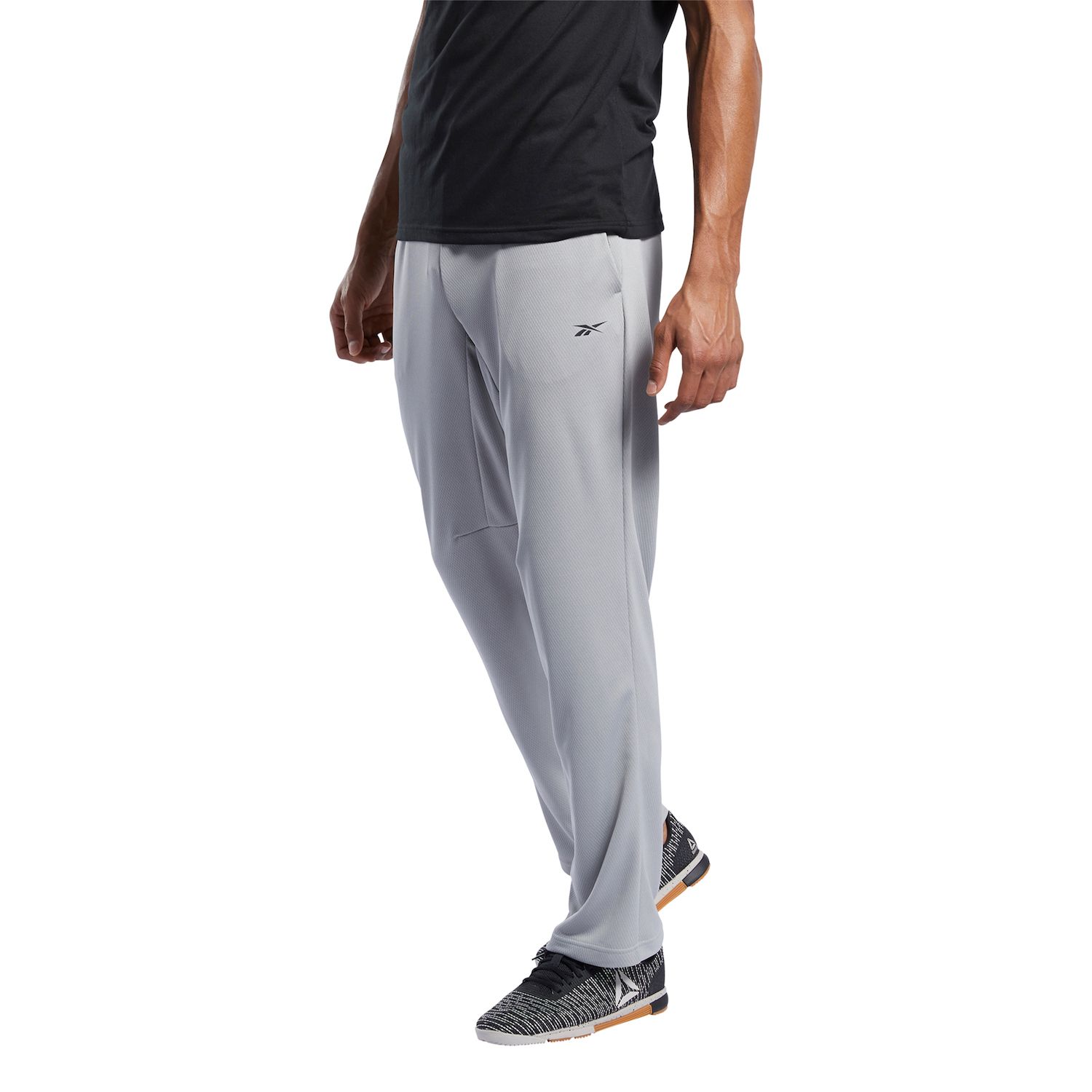 reebok women's brushed open hem sweatpants