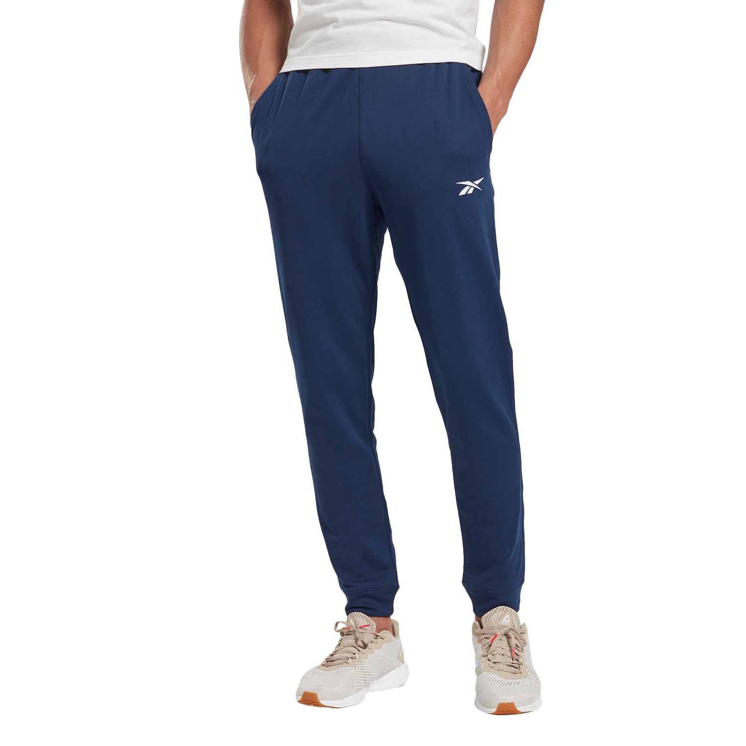 reebok men's mesh jogger pants