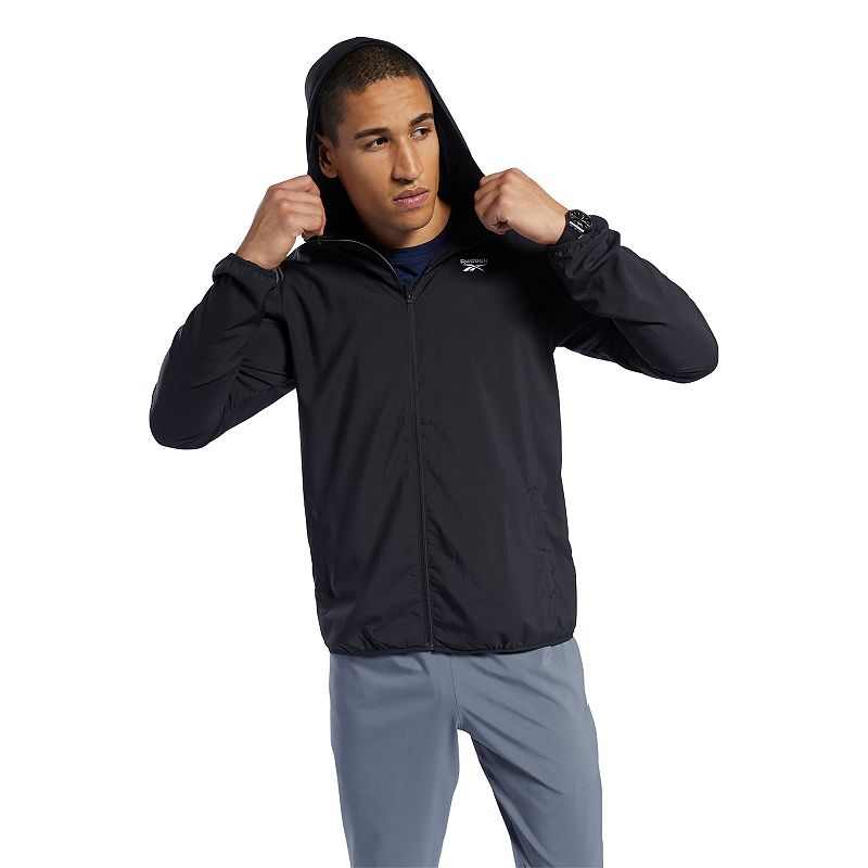 UPC 193104285333 product image for Men's Reebok Woven Training Jacket, Size: Medium, Oxford | upcitemdb.com