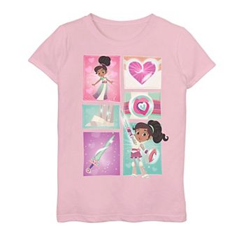 Girls 7-16 Nella The Princess Knight Collage Tee
