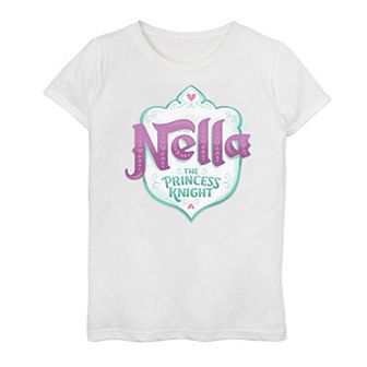 Girls 7-16 Nella The Princess Knight Logo Tee