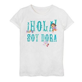 Girls 7-16 Dora The Explorer Hola Soy Dora Tee