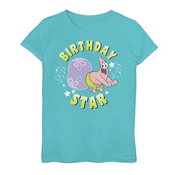 Girls 7-16 SpongeBob SquarePants Patrick 8th Birthday Tee