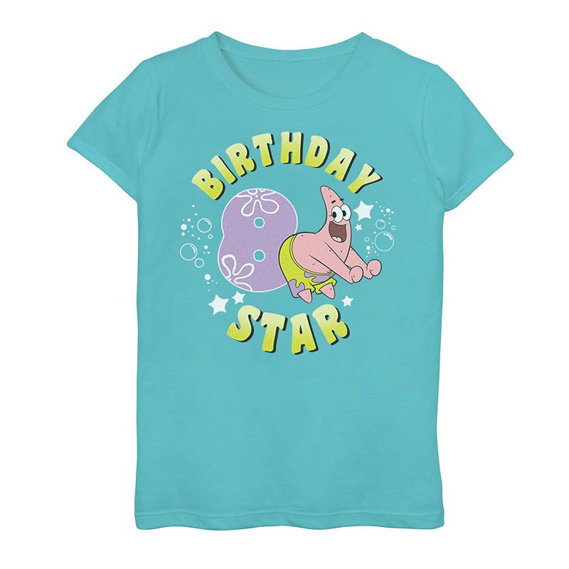 UPC 194544209989 product image for Girls 7-16 SpongeBob SquarePants Patrick 8th Birthday Tee, Girl's, Size: Medium, | upcitemdb.com
