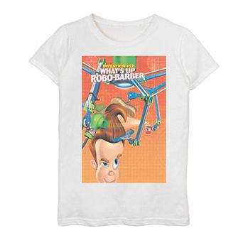 Girls 7-16 Jimmy Neutron Robo-Barber Tee